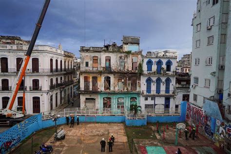 Havana’s once stately homes crumble as their residents live in fear of an imminent collapse